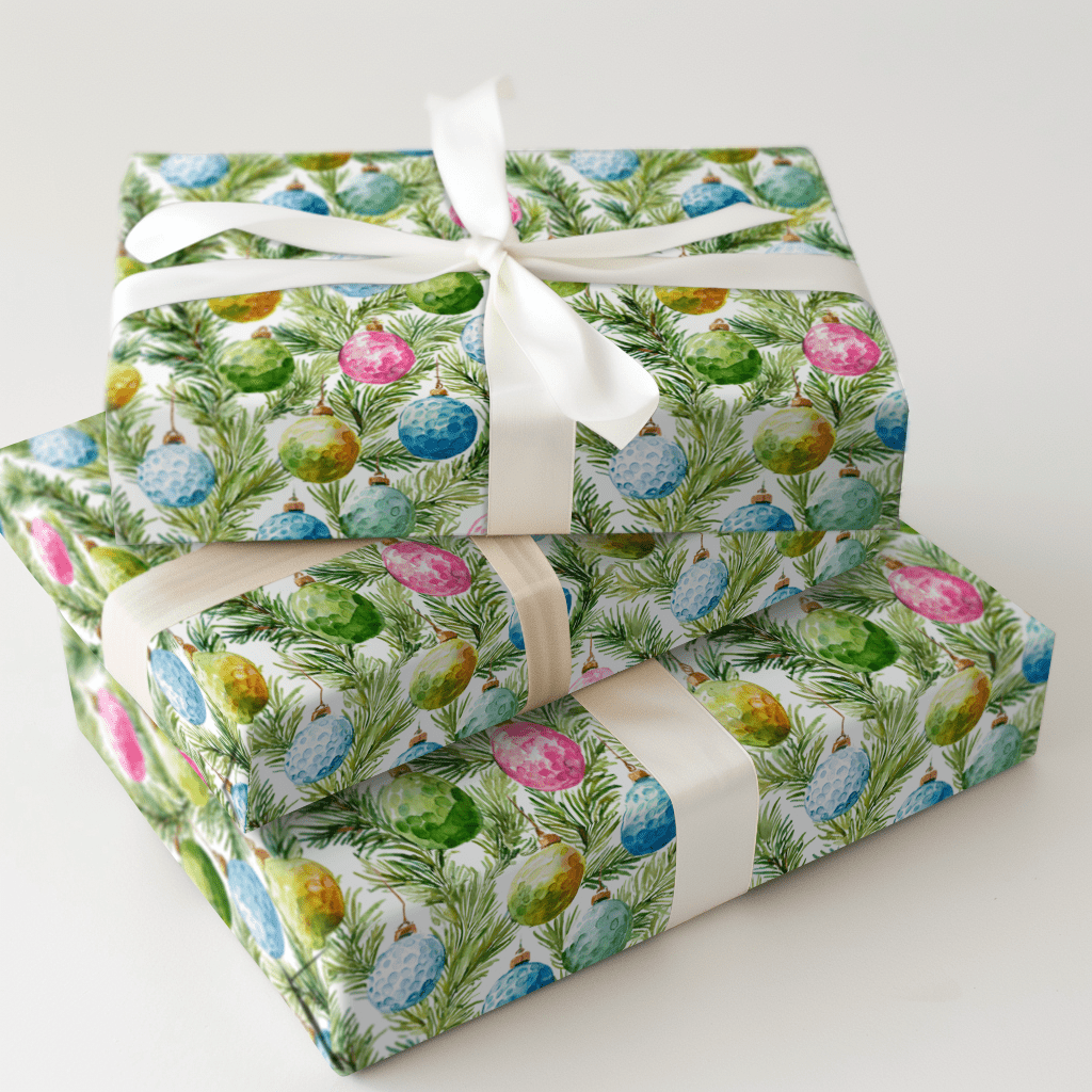 Santa on the Green(1) - Wrapping Paper - Aspen & Arlo