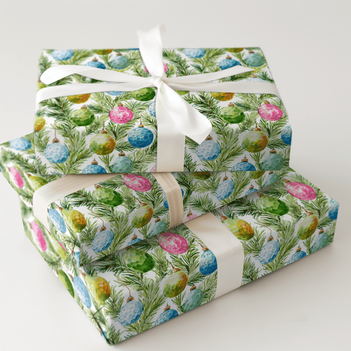 Santa on the Green(1) - Wrapping Paper - Aspen & Arlo