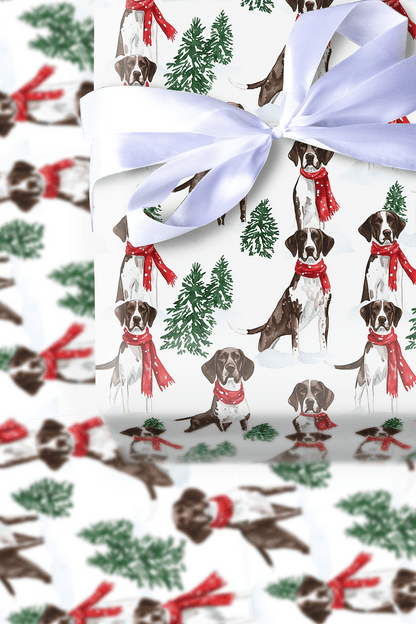 Snow Day for the Pointer - Wrapping Paper - Aspen & Arlo