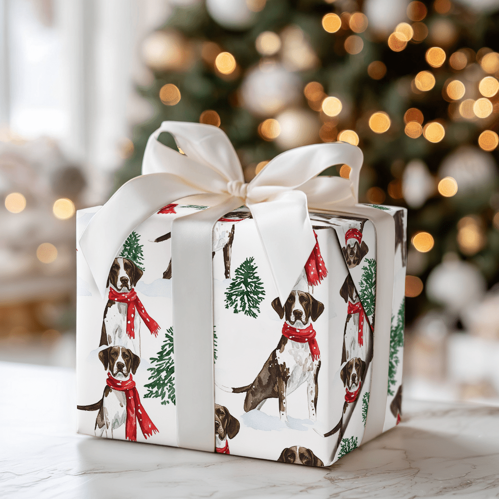 Snow Day for the Pointer - Wrapping Paper - Aspen & Arlo
