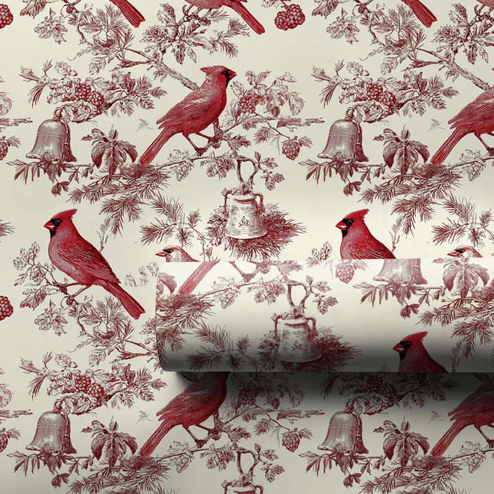 Cardinals & Bells Toile