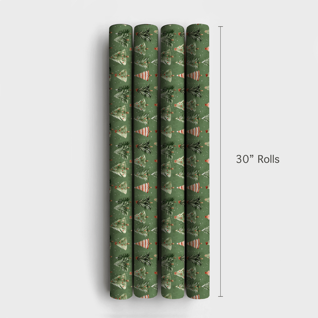 Jolly Green Fur - Wrapping Paper - Aspen & Arlo