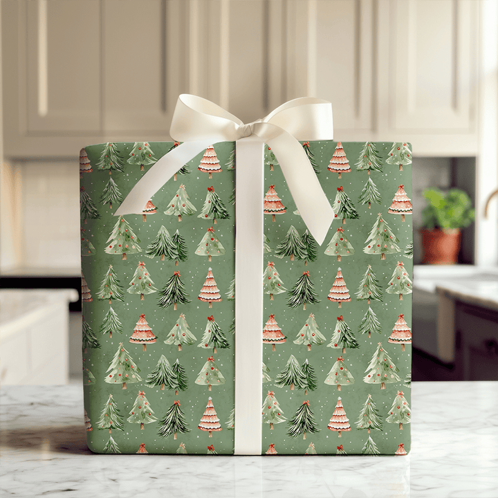 Jolly Green Fur - Wrapping Paper - Aspen & Arlo