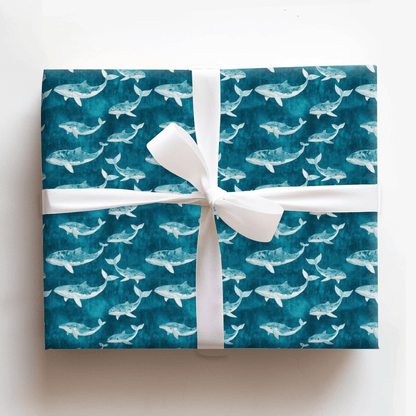 It Ends Whale - Wrapping Paper - Aspen & Arlo