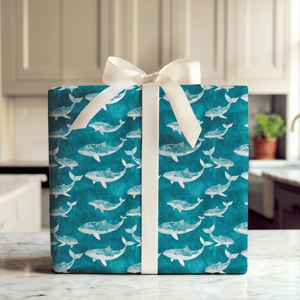 It Ends Whale - Wrapping Paper - Aspen & Arlo