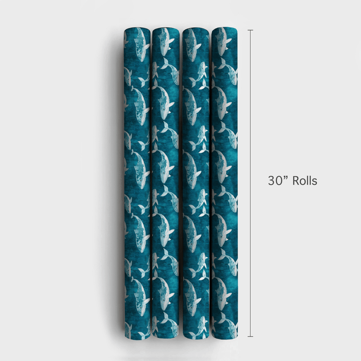 It Ends Whale - Wrapping Paper - Aspen & Arlo