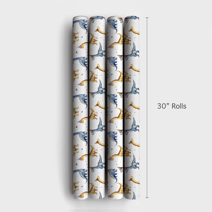 Dino Party Hat - Wrapping Paper - Aspen & Arlo