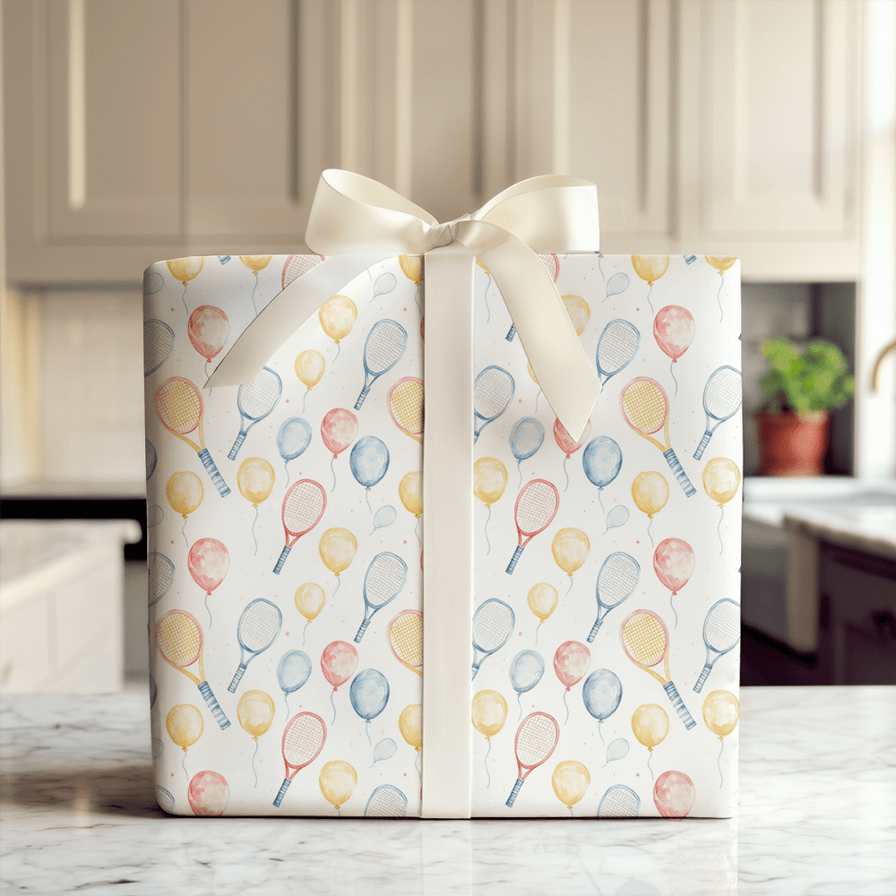 Pop Goes the Racket - Wrapping Paper - Aspen & Arlo