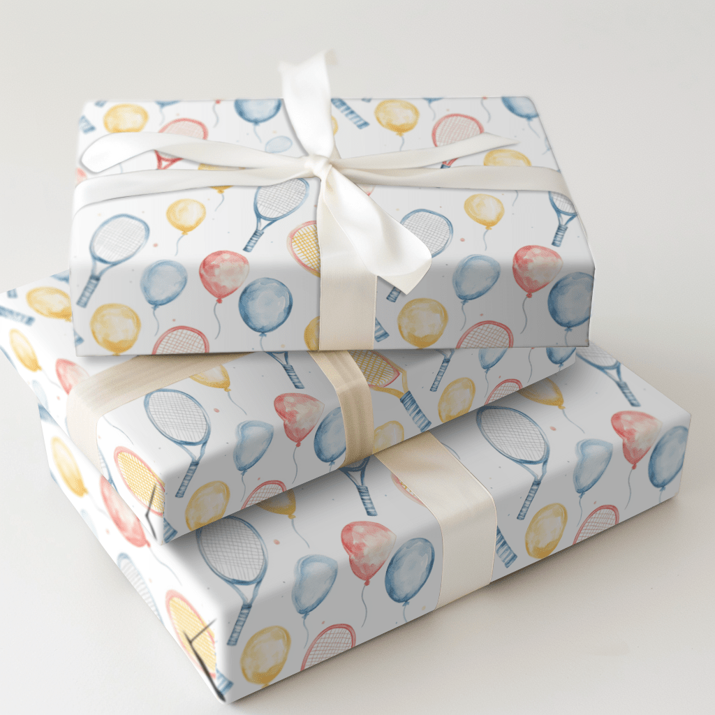 Pop Goes the Racket - Wrapping Paper - Aspen & Arlo