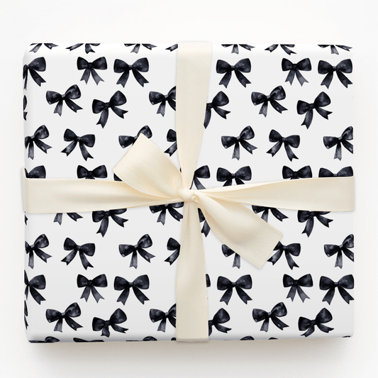 Onyx Bow - Wrapping Paper - Aspen & Arlo