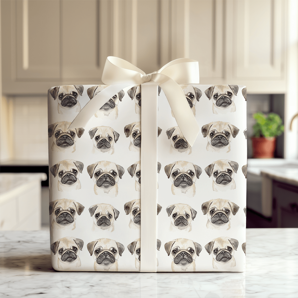 That Pug Face - Wrapping Paper - Aspen & Arlo