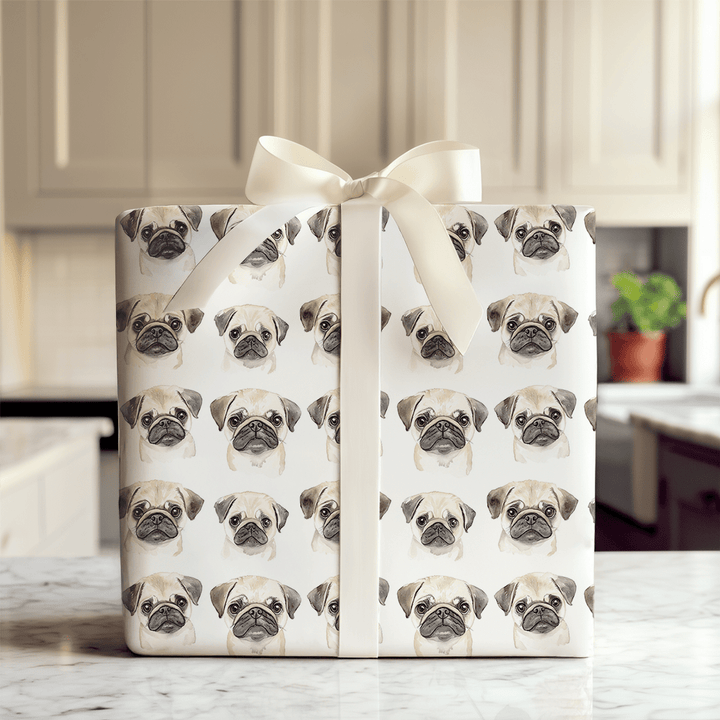 That Pug Face - Wrapping Paper - Aspen & Arlo