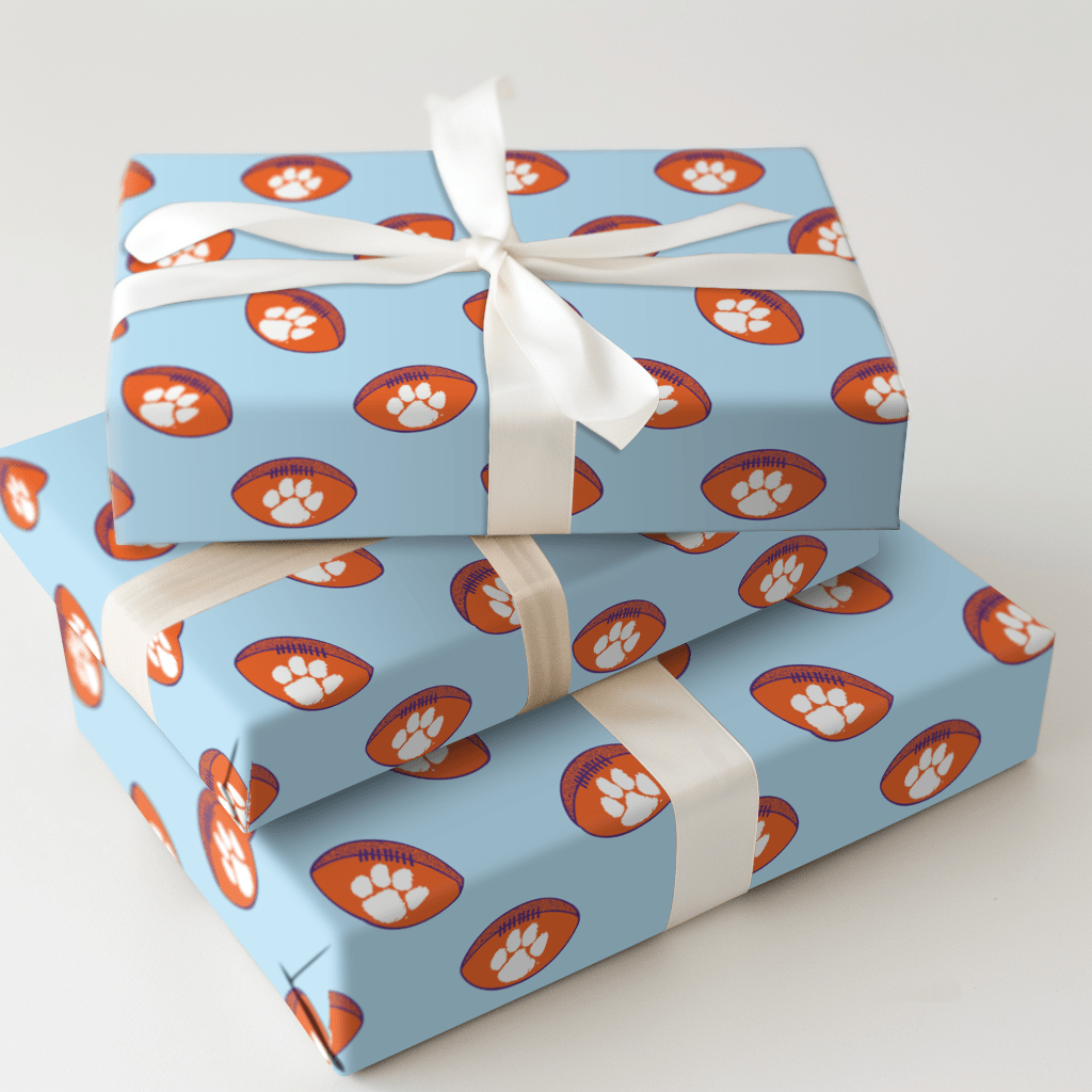 Little Tiger Touchdown - Wrapping Paper - Aspen & Arlo