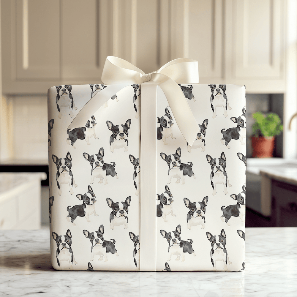 Boston Terriers - Wrapping Paper - Aspen & Arlo