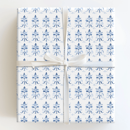 Scalloped Sapphire - Wrapping Paper - Aspen & Arlo