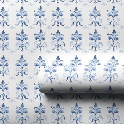 Scalloped Sapphire - Wrapping Paper - Aspen & Arlo