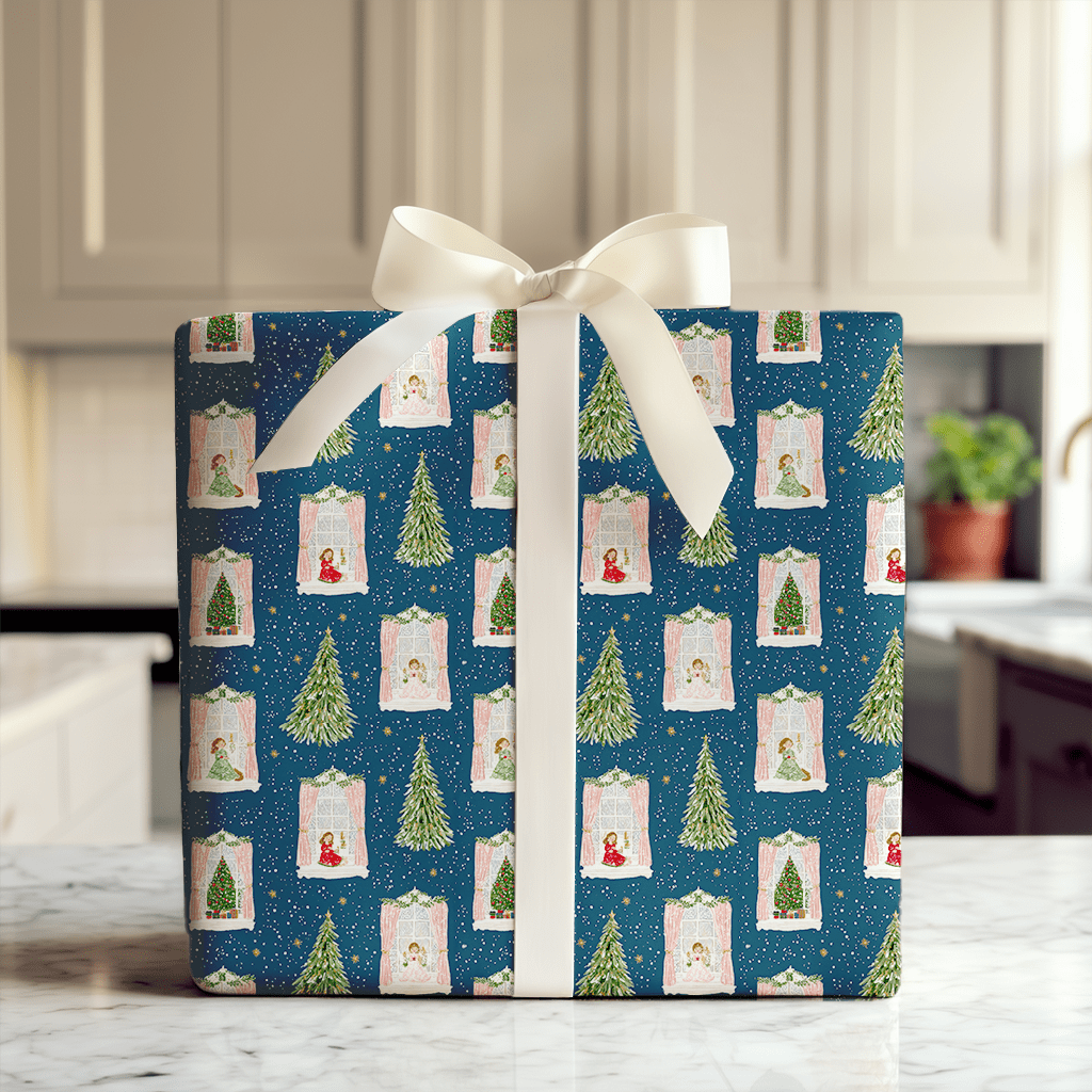 Up Past Bedtime - Wrapping Paper - Aspen & Arlo