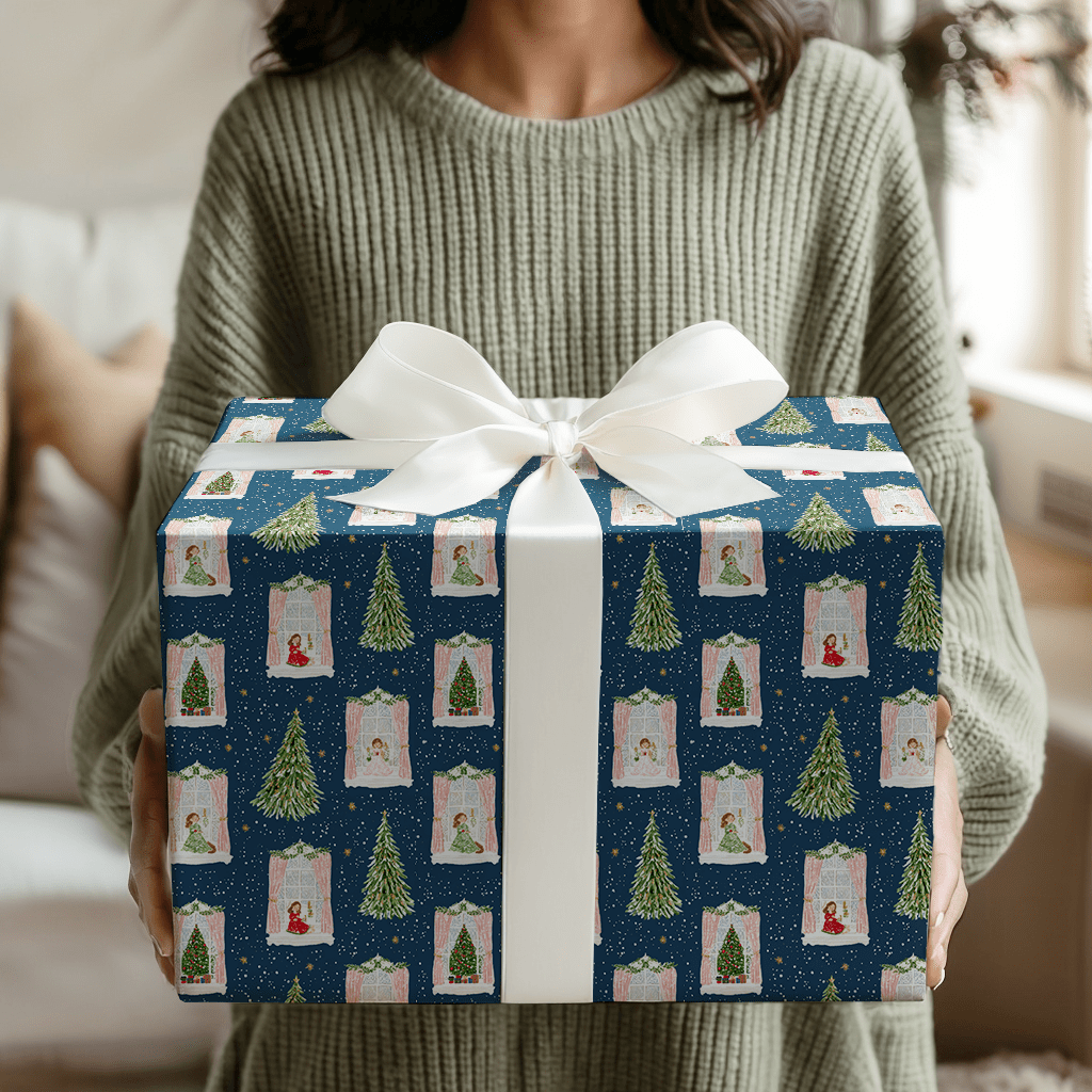Up Past Bedtime - Wrapping Paper - Aspen & Arlo