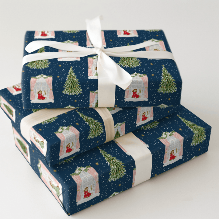 Up Past Bedtime - Wrapping Paper - Aspen & Arlo