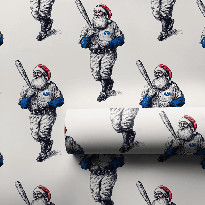 BYU Sleigh Sluggers - Wrapping Paper - Aspen & Arlo
