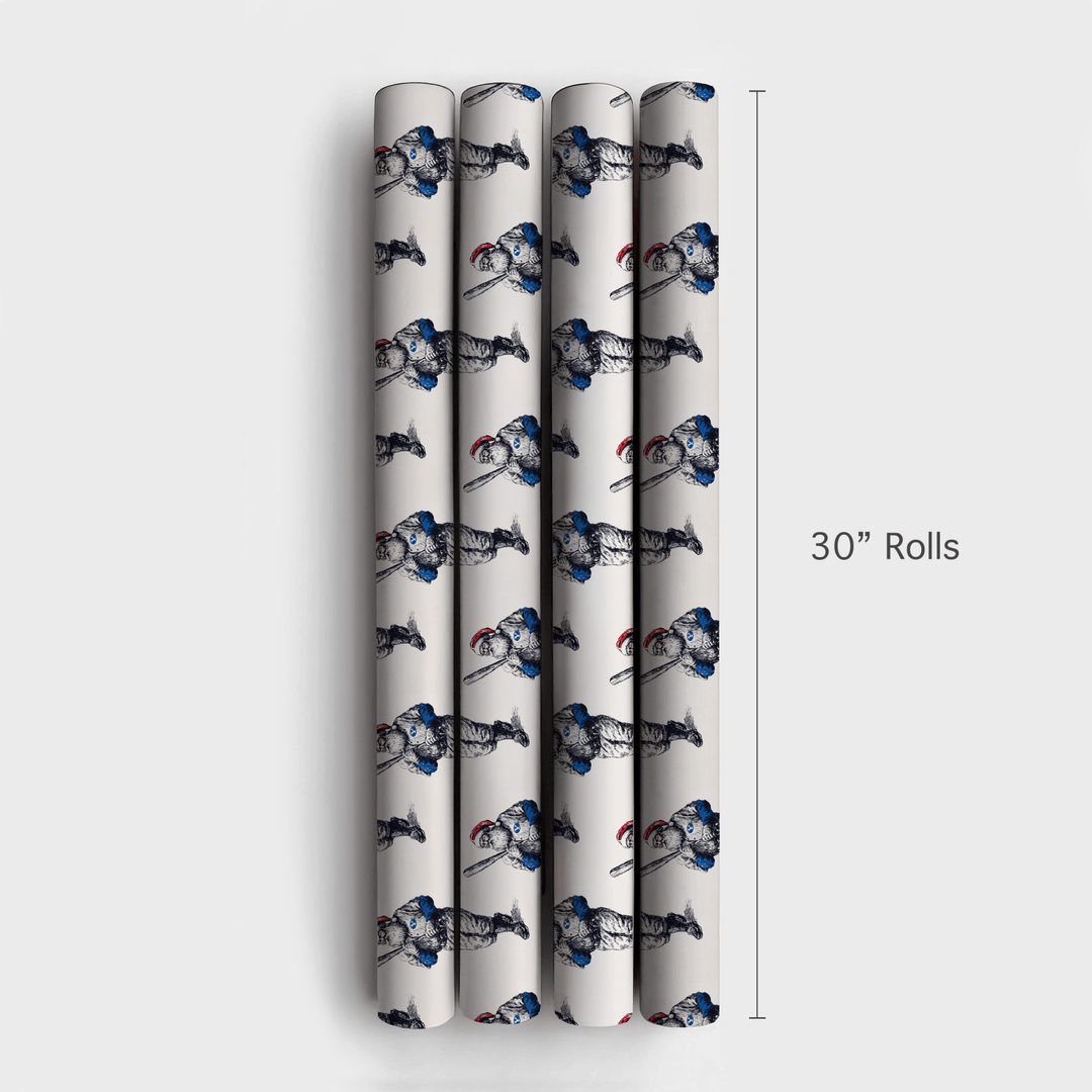 BYU Sleigh Sluggers - Wrapping Paper - Aspen & Arlo