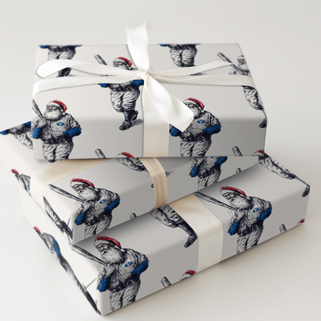 BYU Sleigh Sluggers - Wrapping Paper - Aspen & Arlo