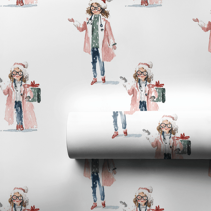 Doctor Claus - Wrapping Paper - Aspen & Arlo