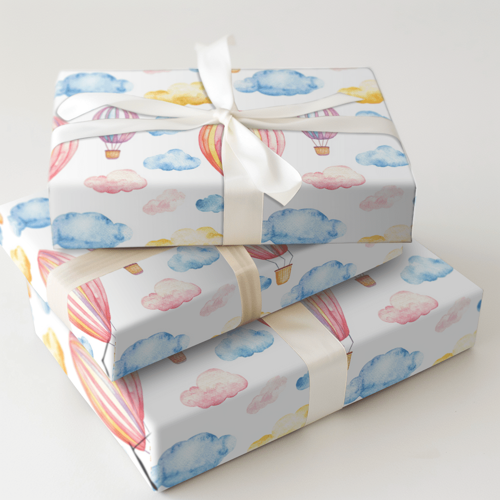 Pastel Skies and Cloud Nine - Wrapping Paper - Aspen & Arlo