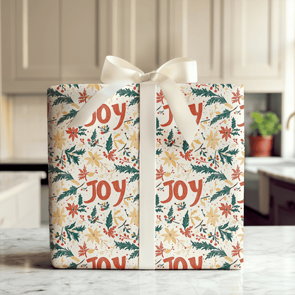 Joyful Leaves - Wrapping Paper - Aspen & Arlo