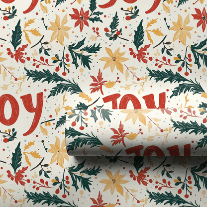 Joyful Leaves - Wrapping Paper - Aspen & Arlo