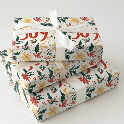 Joyful Leaves - Wrapping Paper - Aspen & Arlo