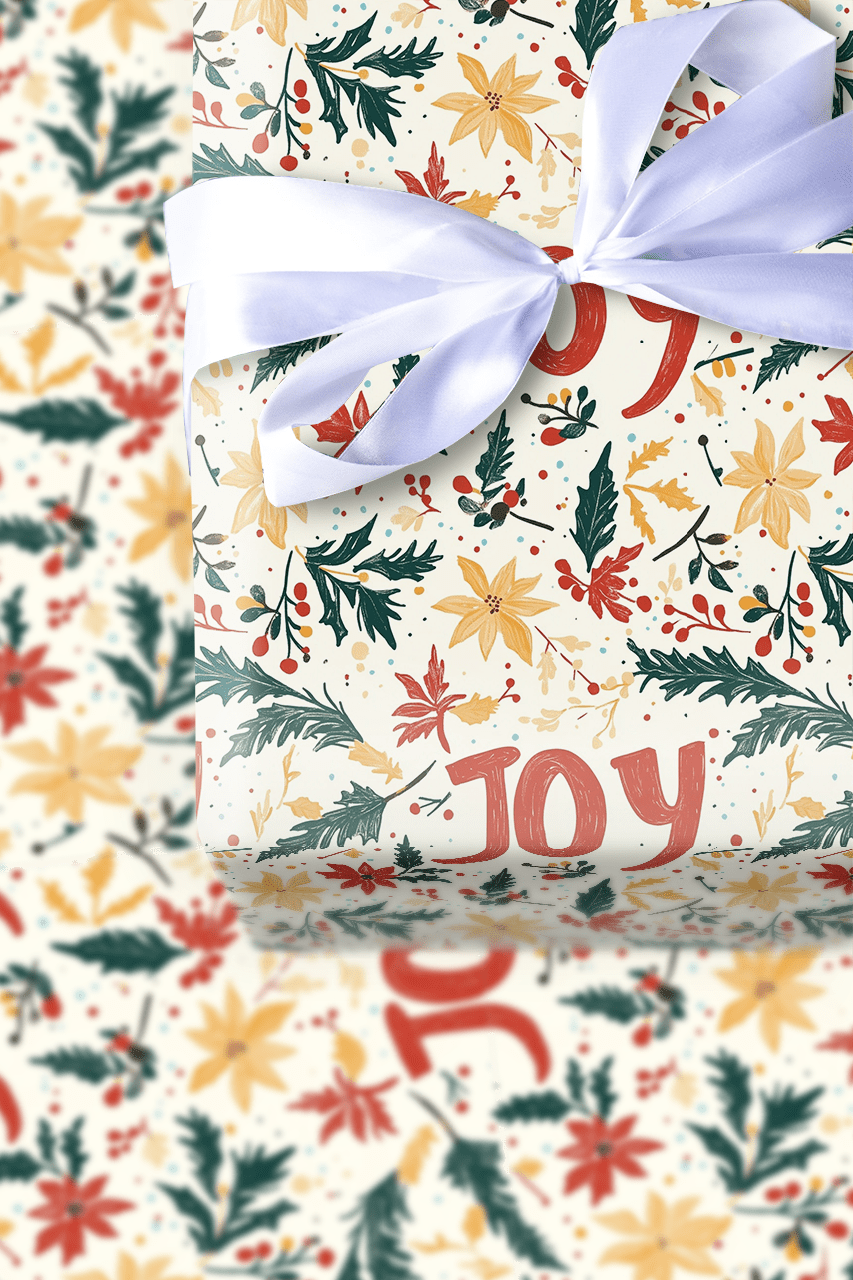 Joyful Leaves - Wrapping Paper - Aspen & Arlo