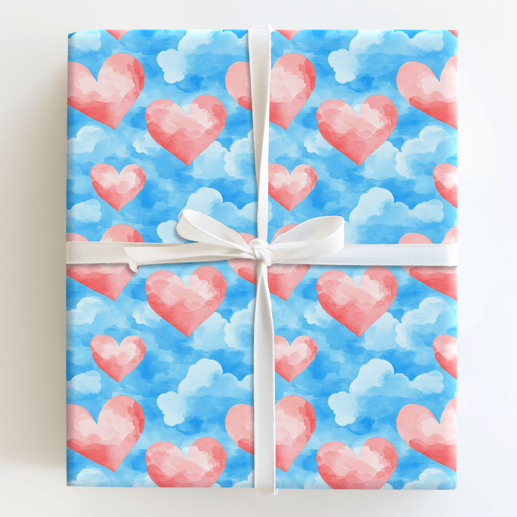 Hearts in the Sky - Wrapping Paper - Aspen & Arlo