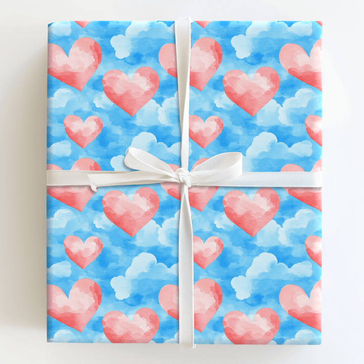 Hearts in the Sky - Wrapping Paper - Aspen & Arlo