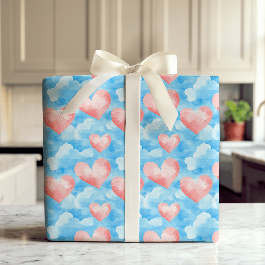Hearts in the Sky - Wrapping Paper - Aspen & Arlo