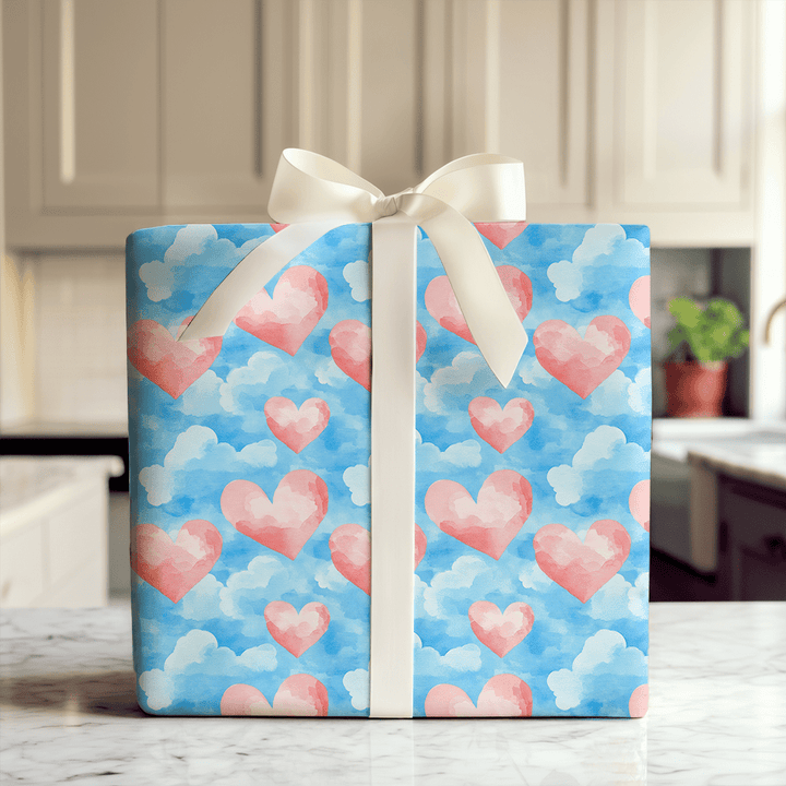 Hearts in the Sky - Wrapping Paper - Aspen & Arlo