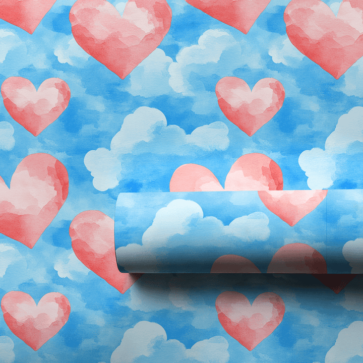 Hearts in the Sky - Wrapping Paper - Aspen & Arlo