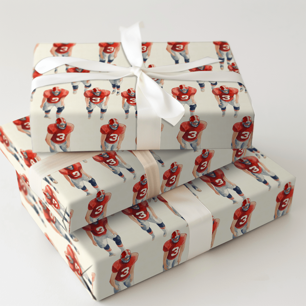 Fourth Down Fierce - Wrapping Paper - Aspen & Arlo