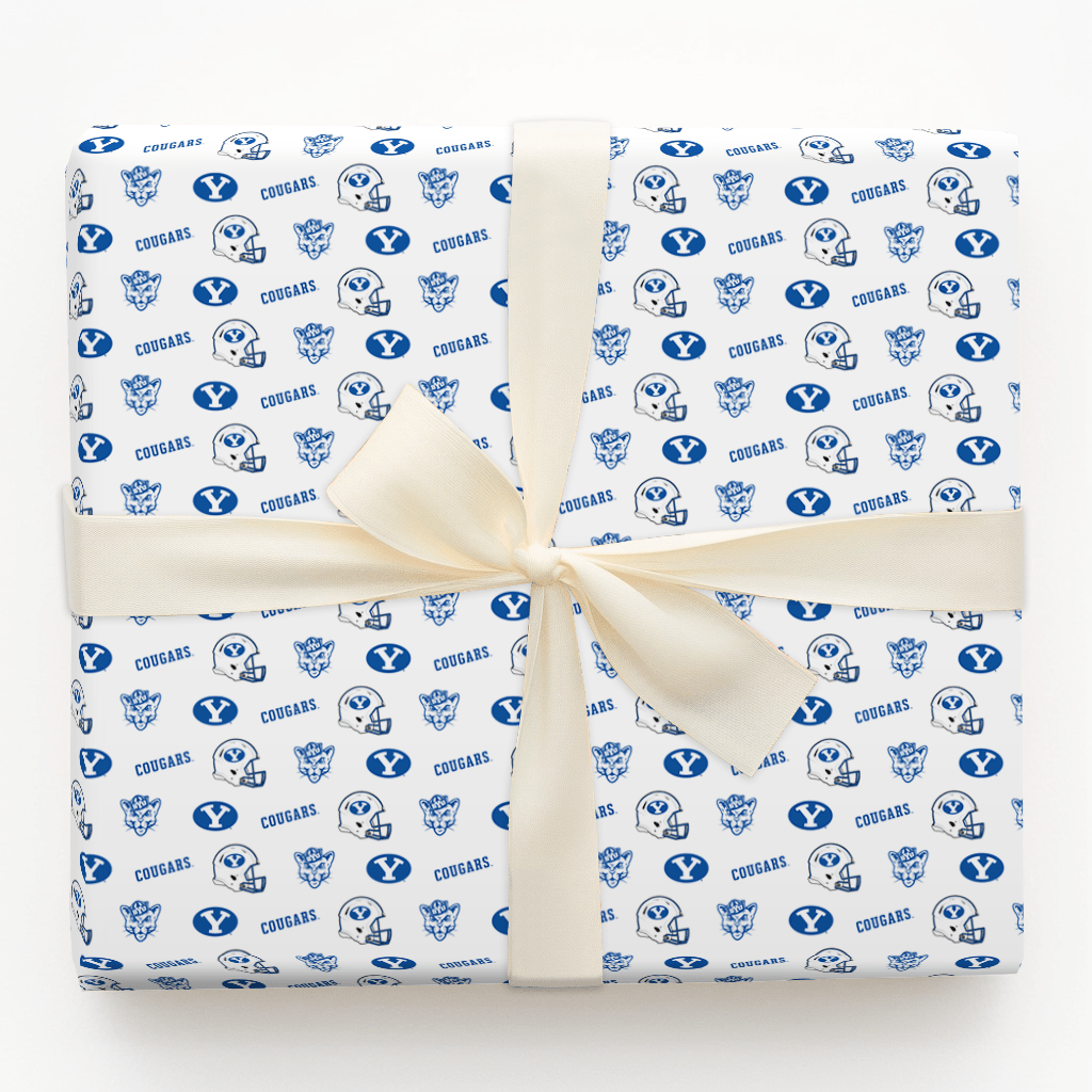 BYU Battle Helmet - Wrapping Paper - Aspen & Arlo
