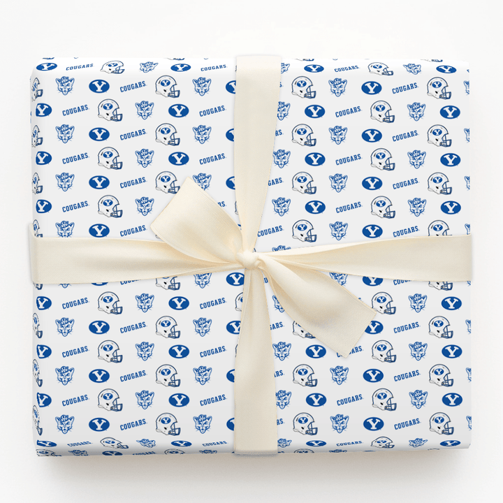 BYU Battle Helmet - Wrapping Paper - Aspen & Arlo