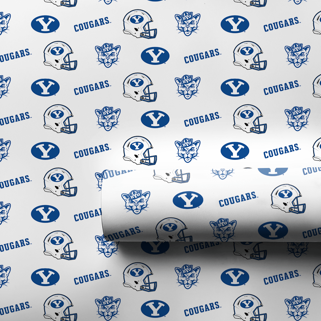 BYU Battle Helmet - Wrapping Paper - Aspen & Arlo