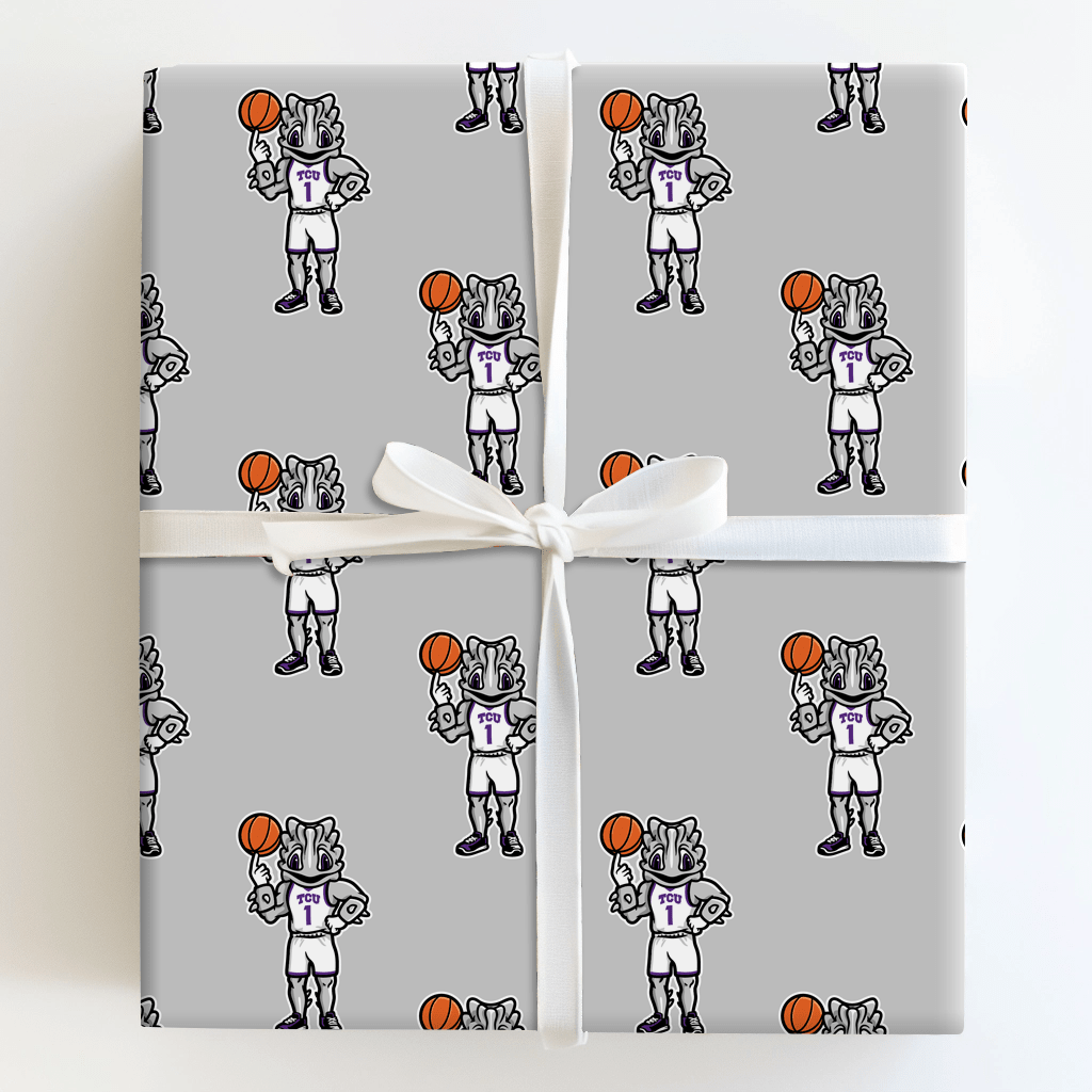 TCU Basketball Frog - Wrapping Paper - Aspen & Arlo