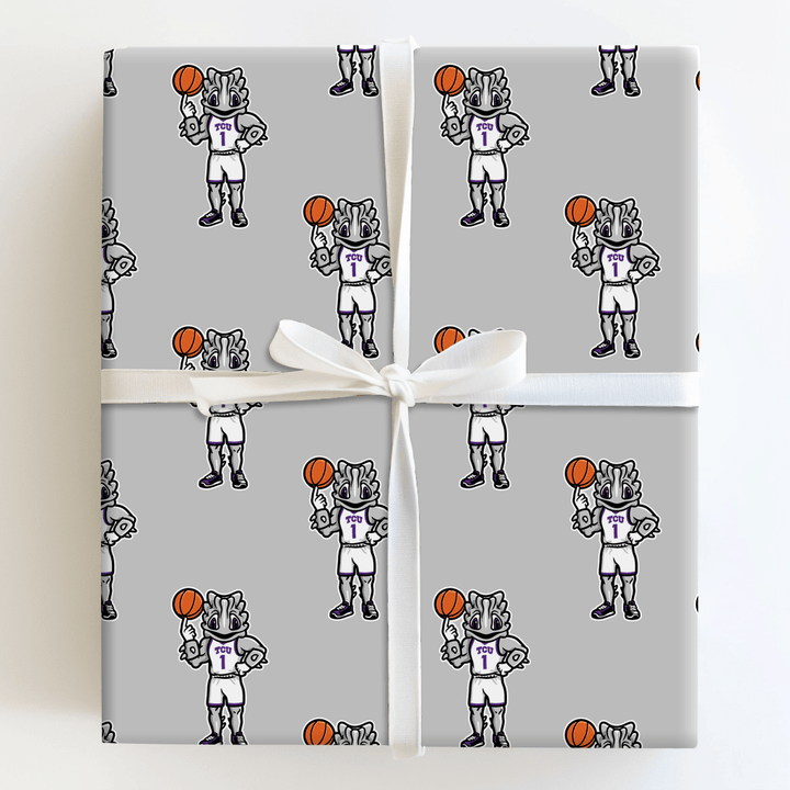 TCU Basketball Frog - Wrapping Paper - Aspen & Arlo