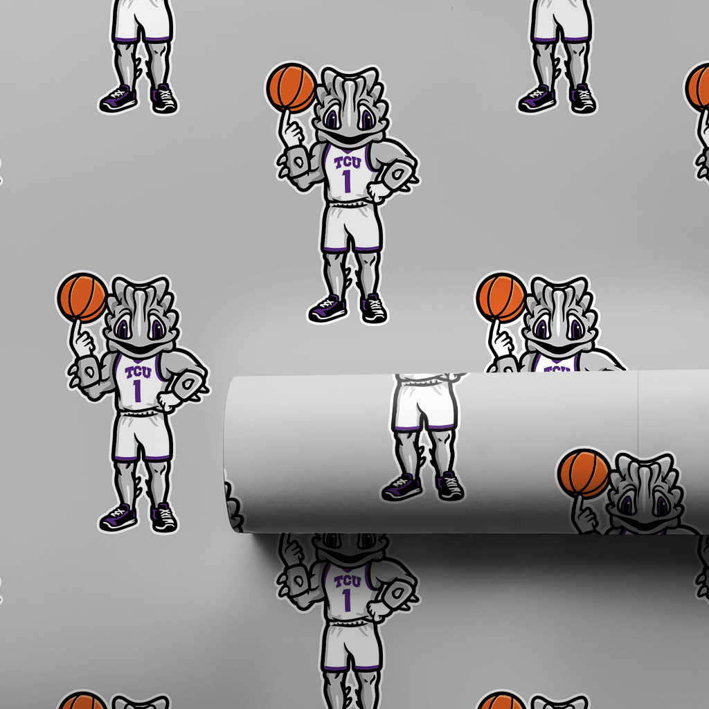 TCU Basketball Frog - Wrapping Paper - Aspen & Arlo