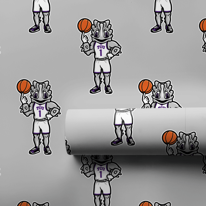 TCU Basketball Frog - Wrapping Paper - Aspen & Arlo