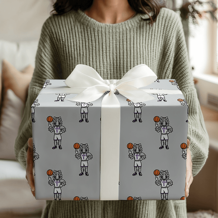 TCU Basketball Frog - Wrapping Paper - Aspen & Arlo