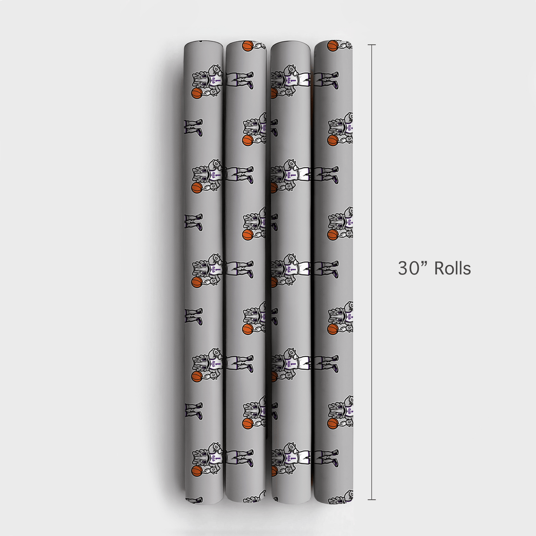 TCU Basketball Frog - Wrapping Paper - Aspen & Arlo
