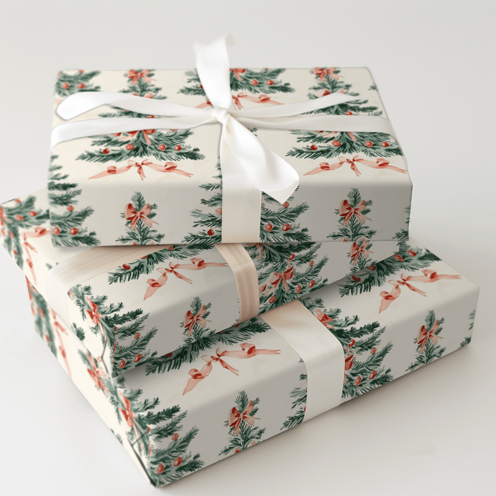 O Bow Holy Night - Wrapping Paper - Aspen & Arlo