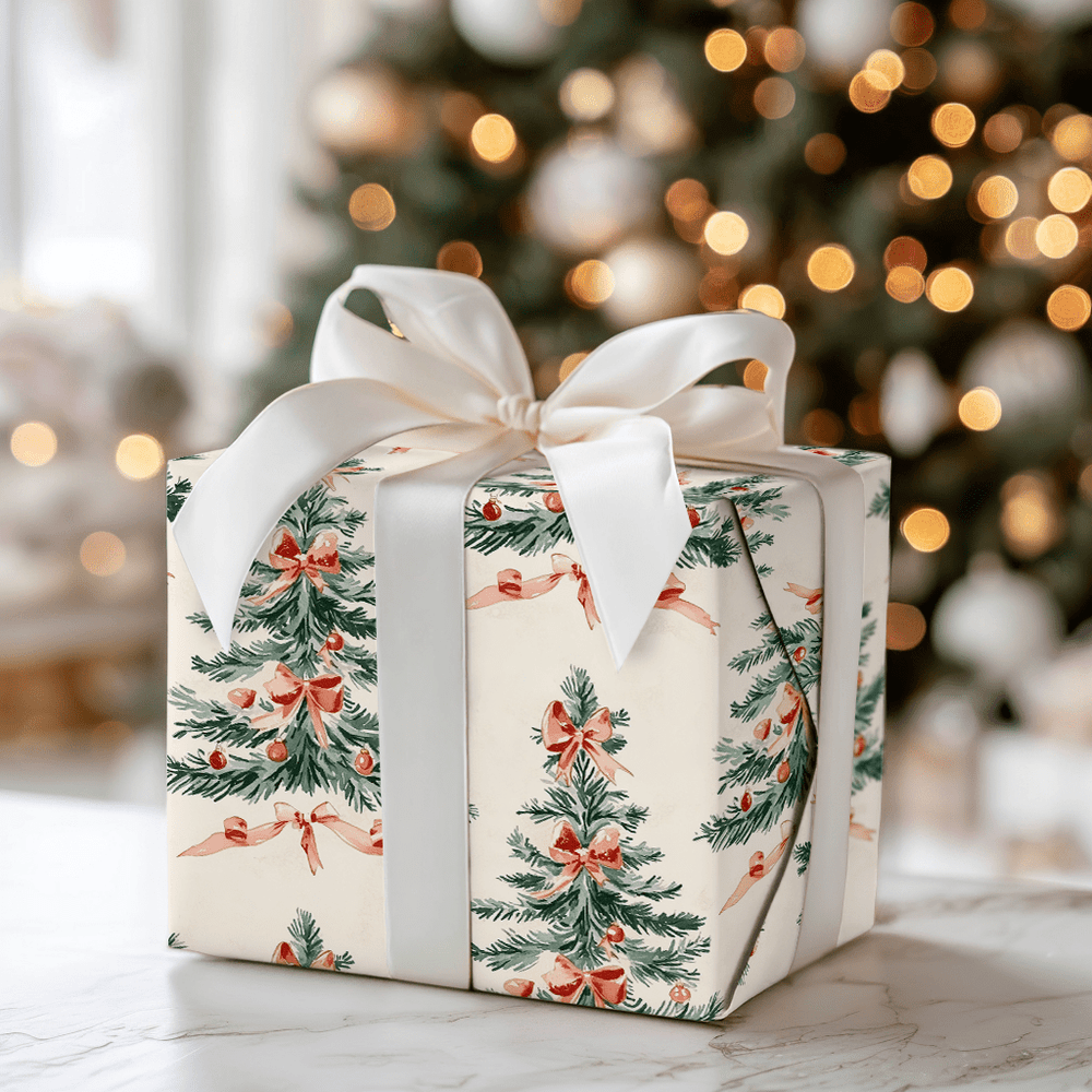 O Bow Holy Night - Wrapping Paper - Aspen & Arlo
