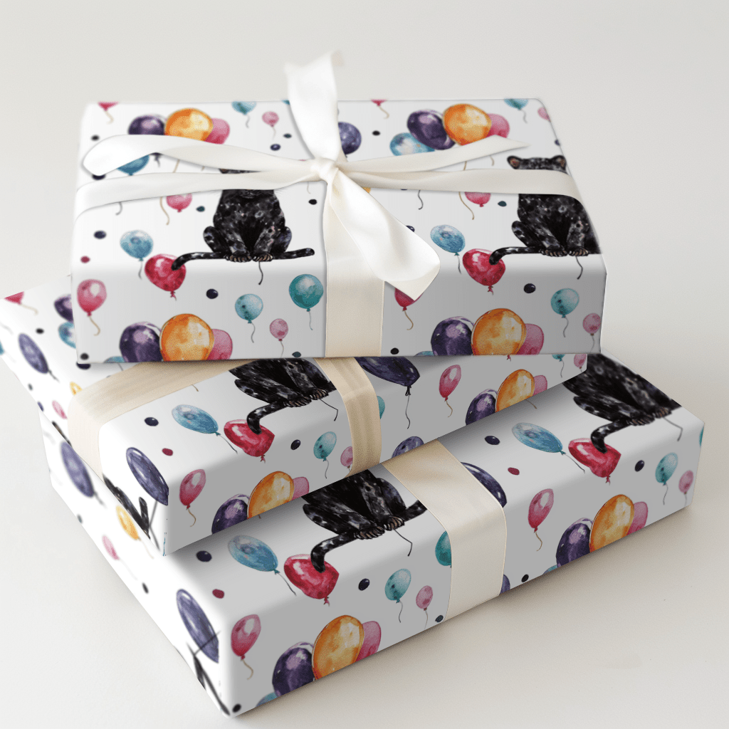 Party Like a Panther - Wrapping Paper - Aspen & Arlo